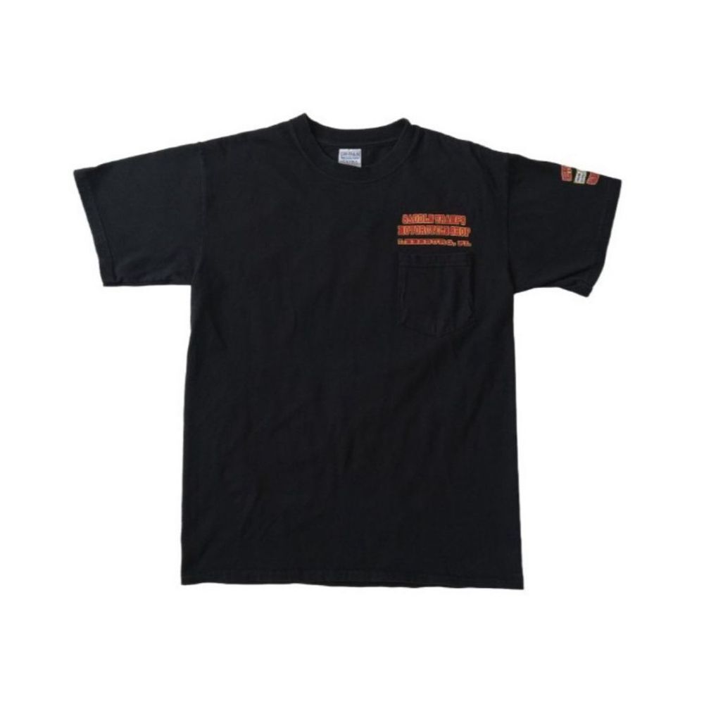 Gildan Black Unisex Saddle Tramps Motorcycles Graphic Print T Shirt Adult Medium